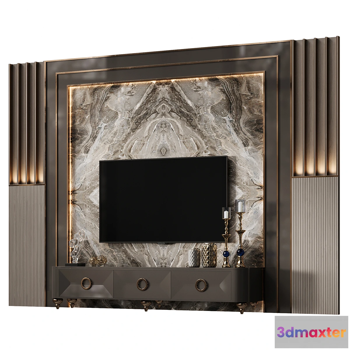 1475866 - TV Wall 58 3D Max