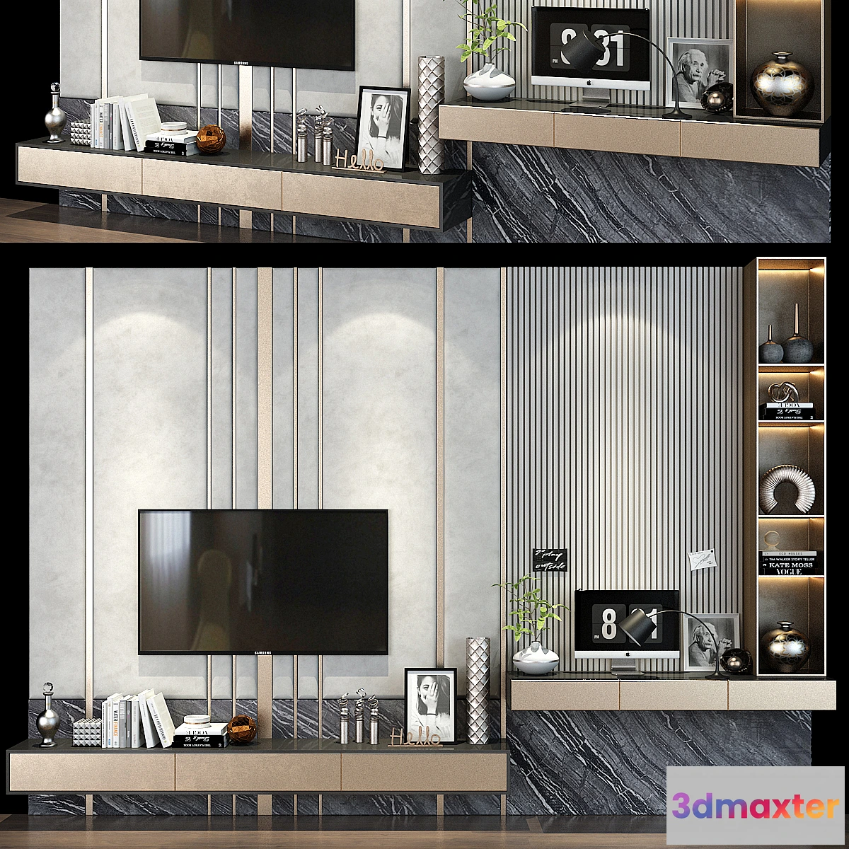 1477404 - TV shelf 0369 3D Max