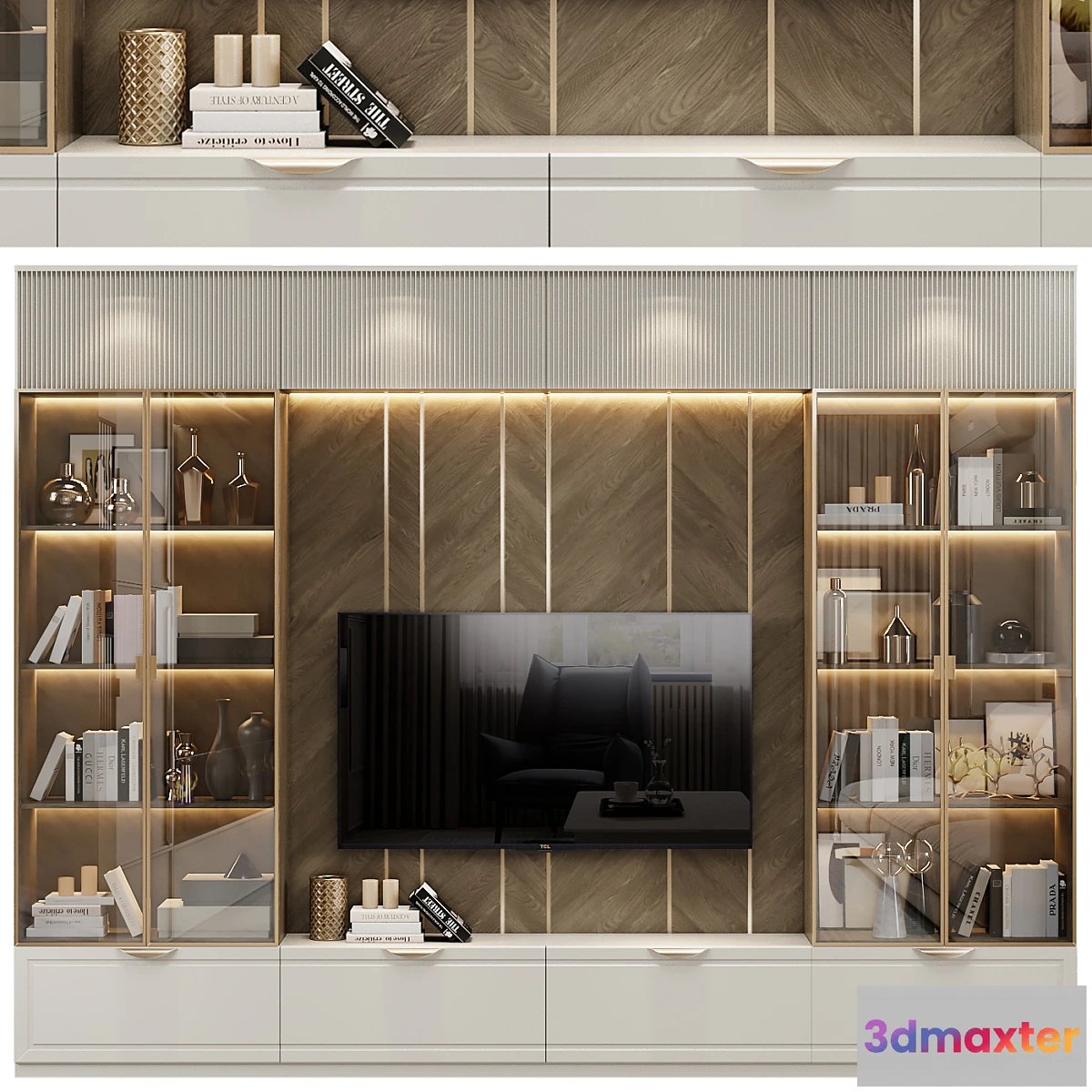 1479010 - Neoclassical TV wall 011 3D Max