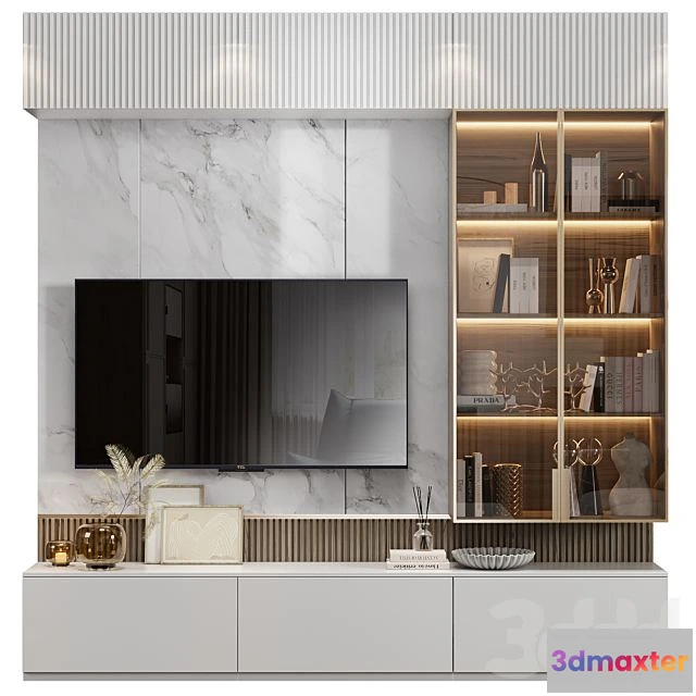 1539341 - Neoclassical TV Wall 022 3D Max
