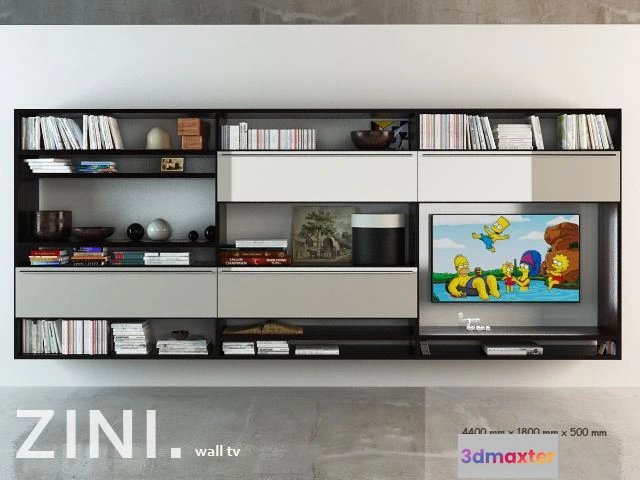 1541197 - ZINI-WALL-TV 3D Max