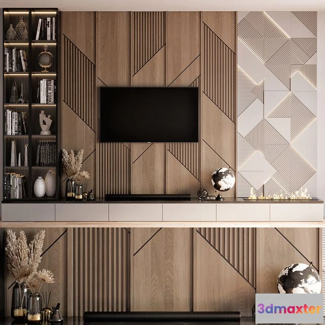 1543487 - TV Wall 20 3D Max