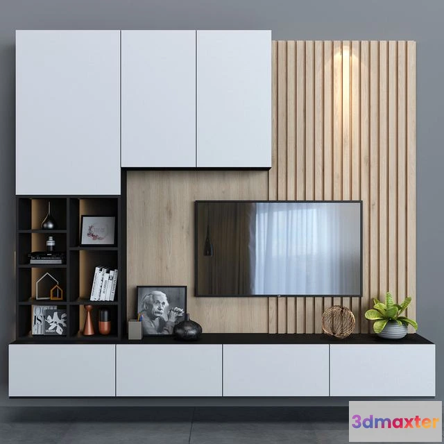 1543499 - Tv wall set 33 3D Max