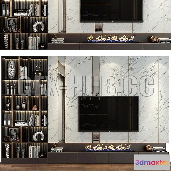 1543647 - TV Shelf 0474 3D Max