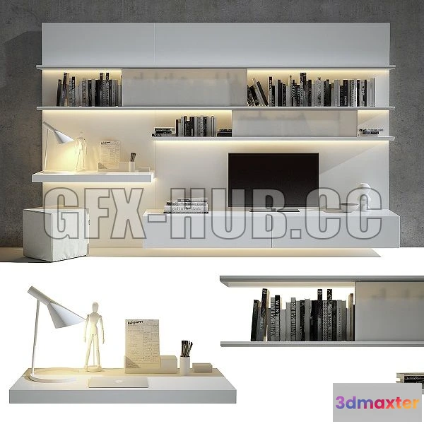 1543657 - TV Wall 01 3D Max