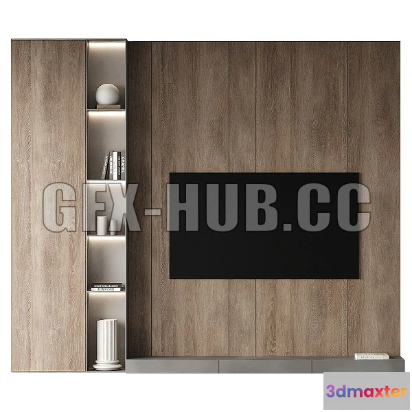 1543667 - TV Wall Set 03 3D Max