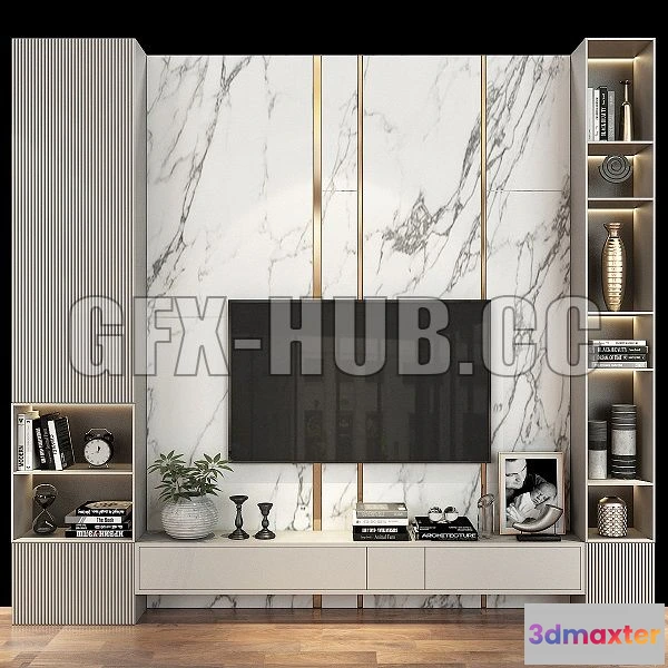 1543671 - TV Wall Set 285 3D Max