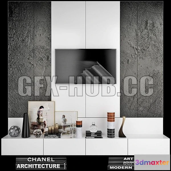 1543673 - TV Wall Set 29 3D Max