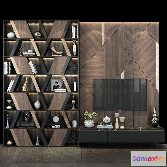 1544907 - TV wall set 265 3D Max