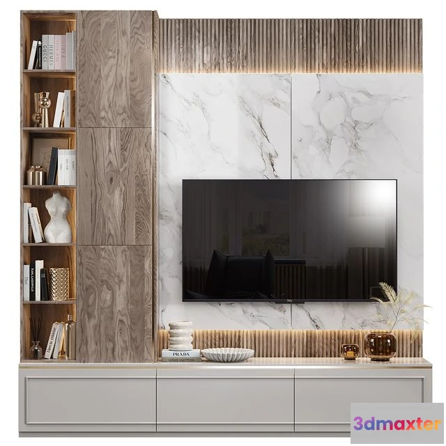 1549557 - Neoclassical TV Wall 021 3D Max