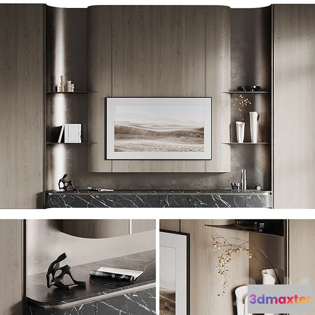 1553629 - TV wall Glowe 3D Max