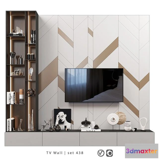 1562737 - TV Wall Set 438 3D Max