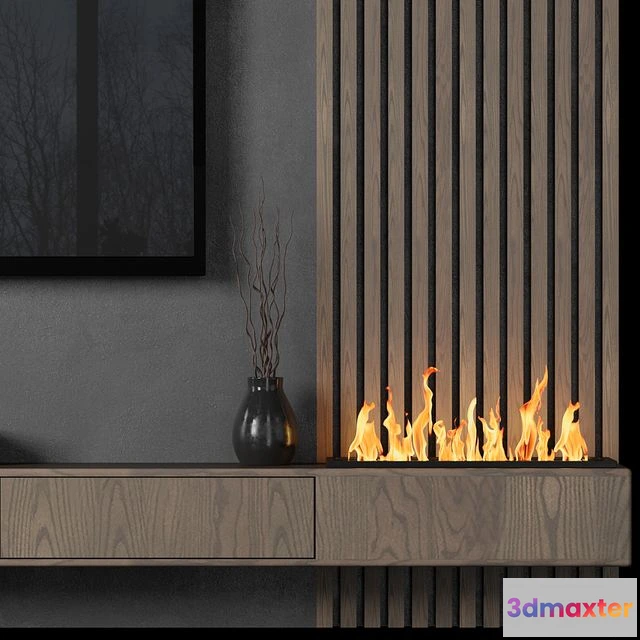 1565632 - TV Wall 93 3D Max