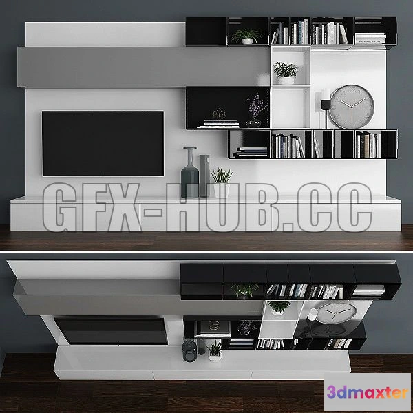 1566048 - TV Stand Set 059 3D Max