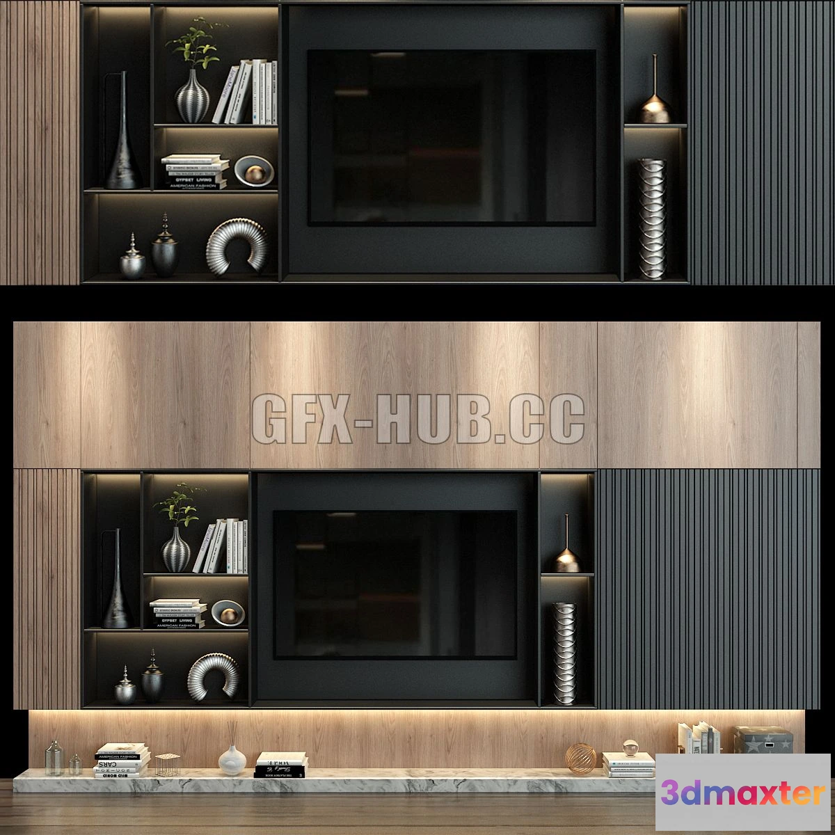 1568278 - TV Wall 163 3D Max