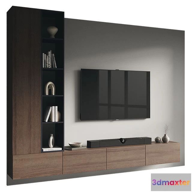 1568892 - TV wall set 121 3D Max
