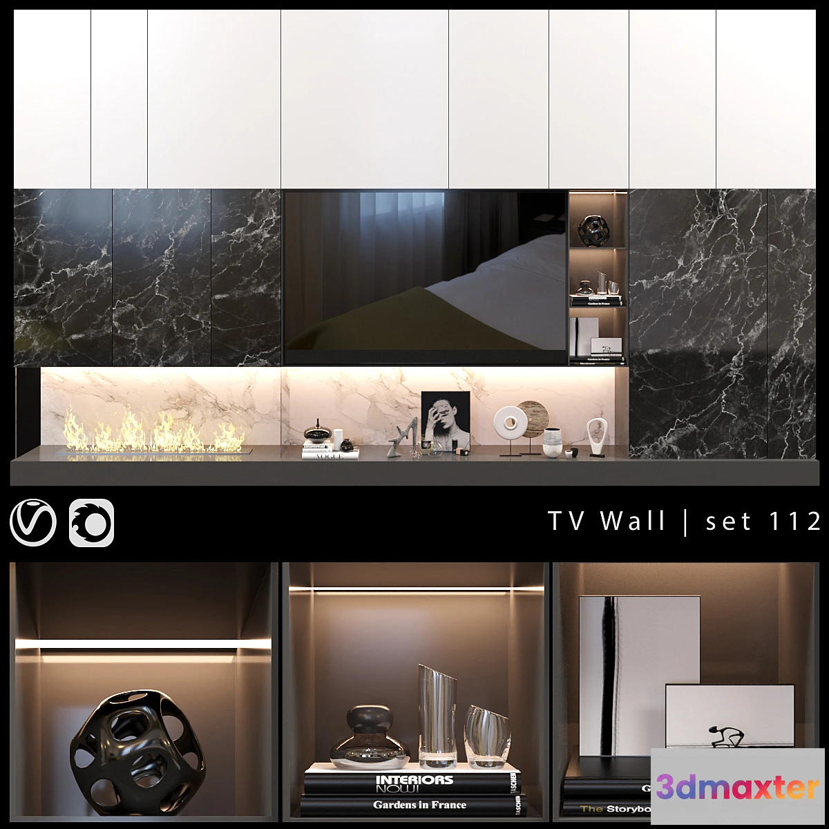 563009 - TV Wall  set 112