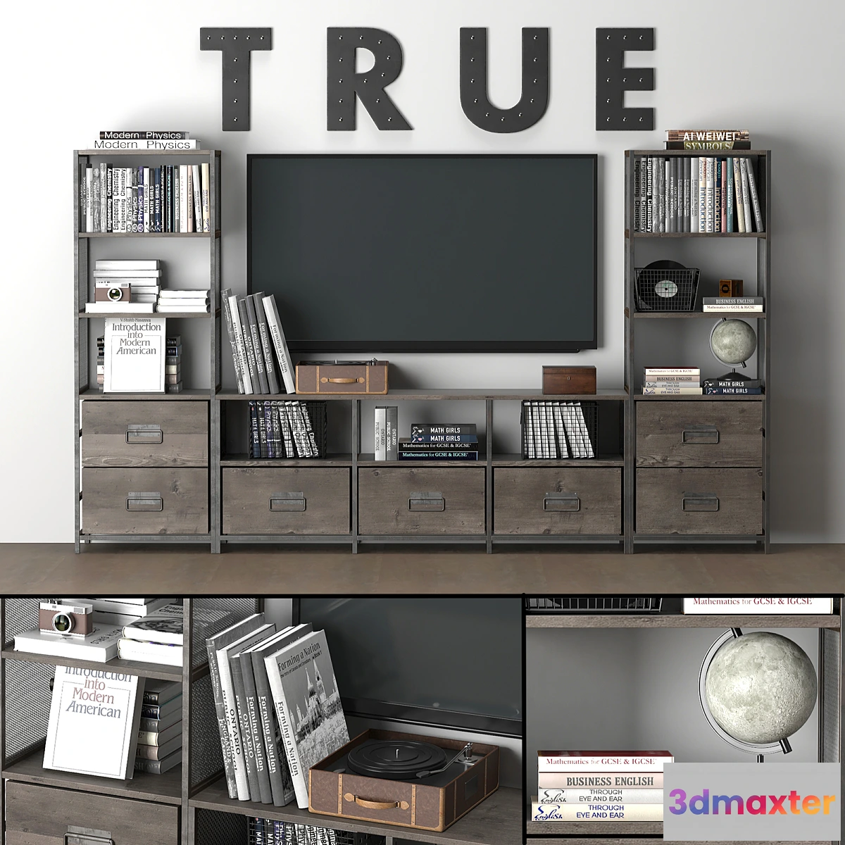 658363 - WEXLER WIDE MEDIA WALL SET