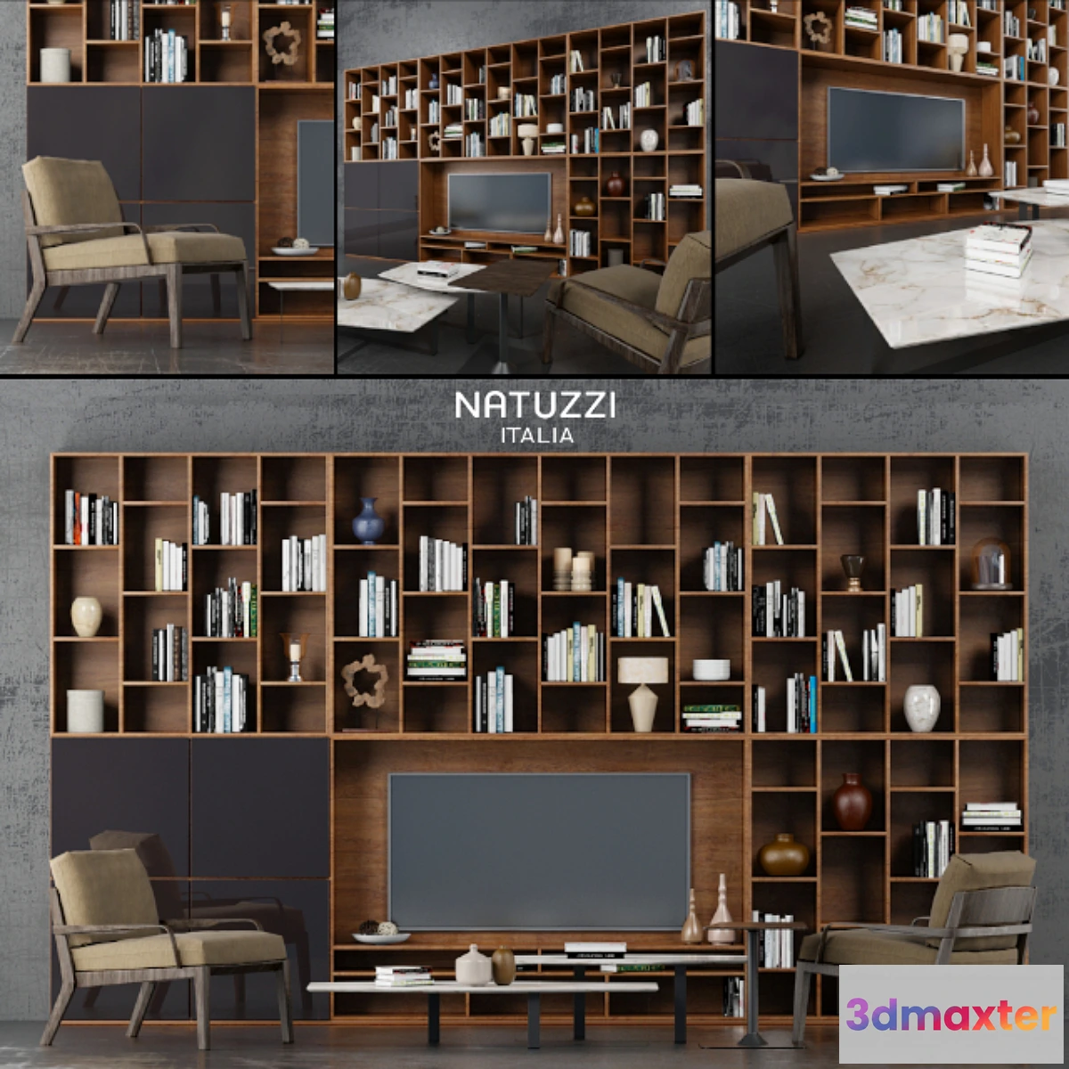 670237 - Wall + chairs Natuzzi