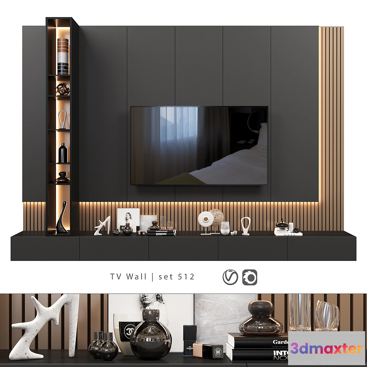 680486 - TV Wall  set 512