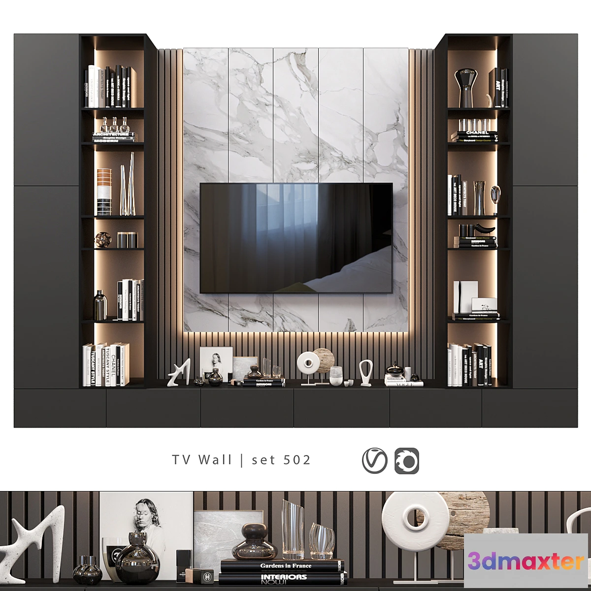 700872 - TV Wall  set 502