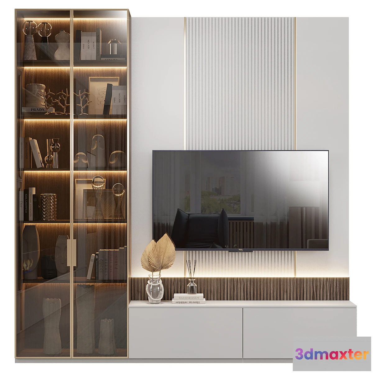 700950 - Neoclassical TV wall 025