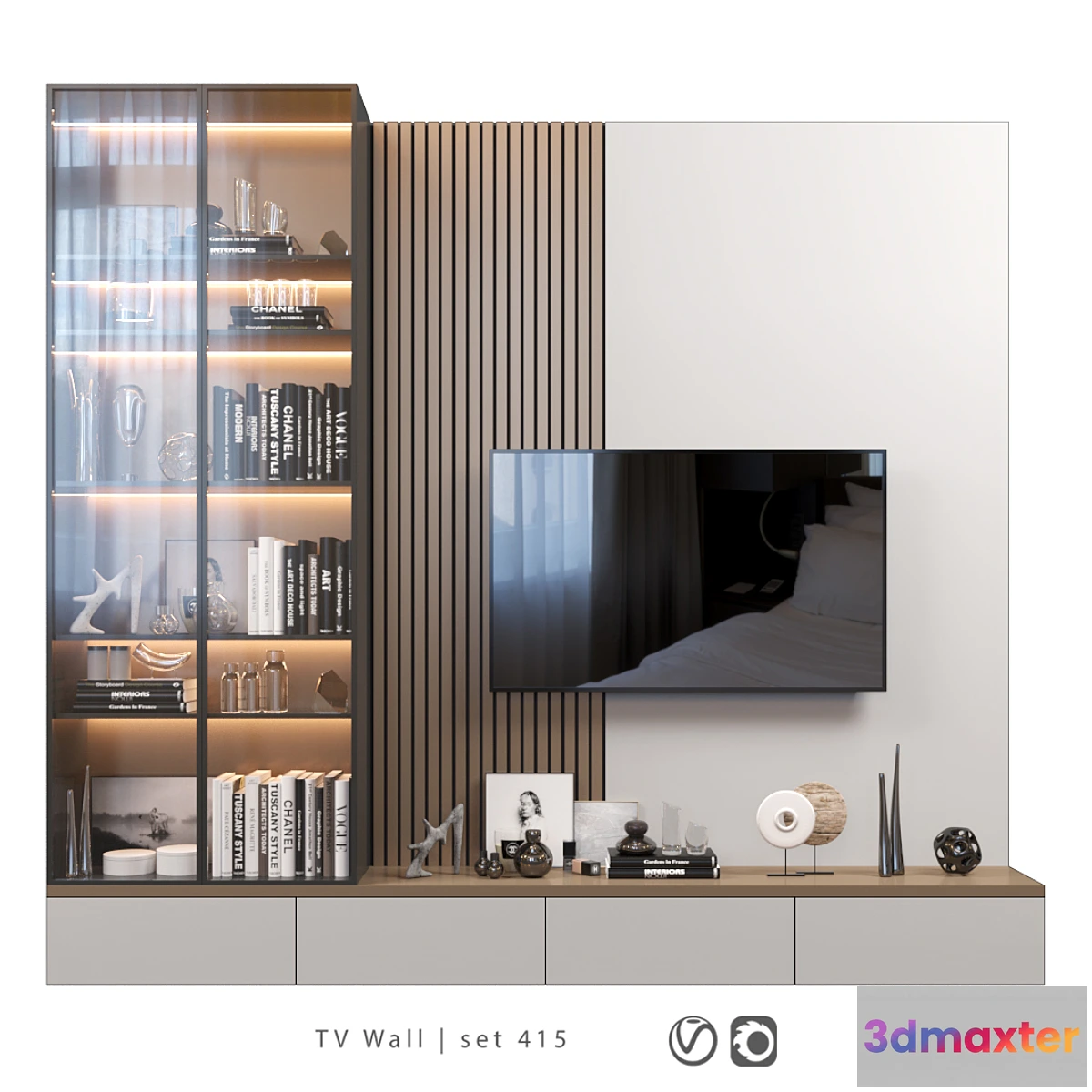 700956 - TV Wall  set 415