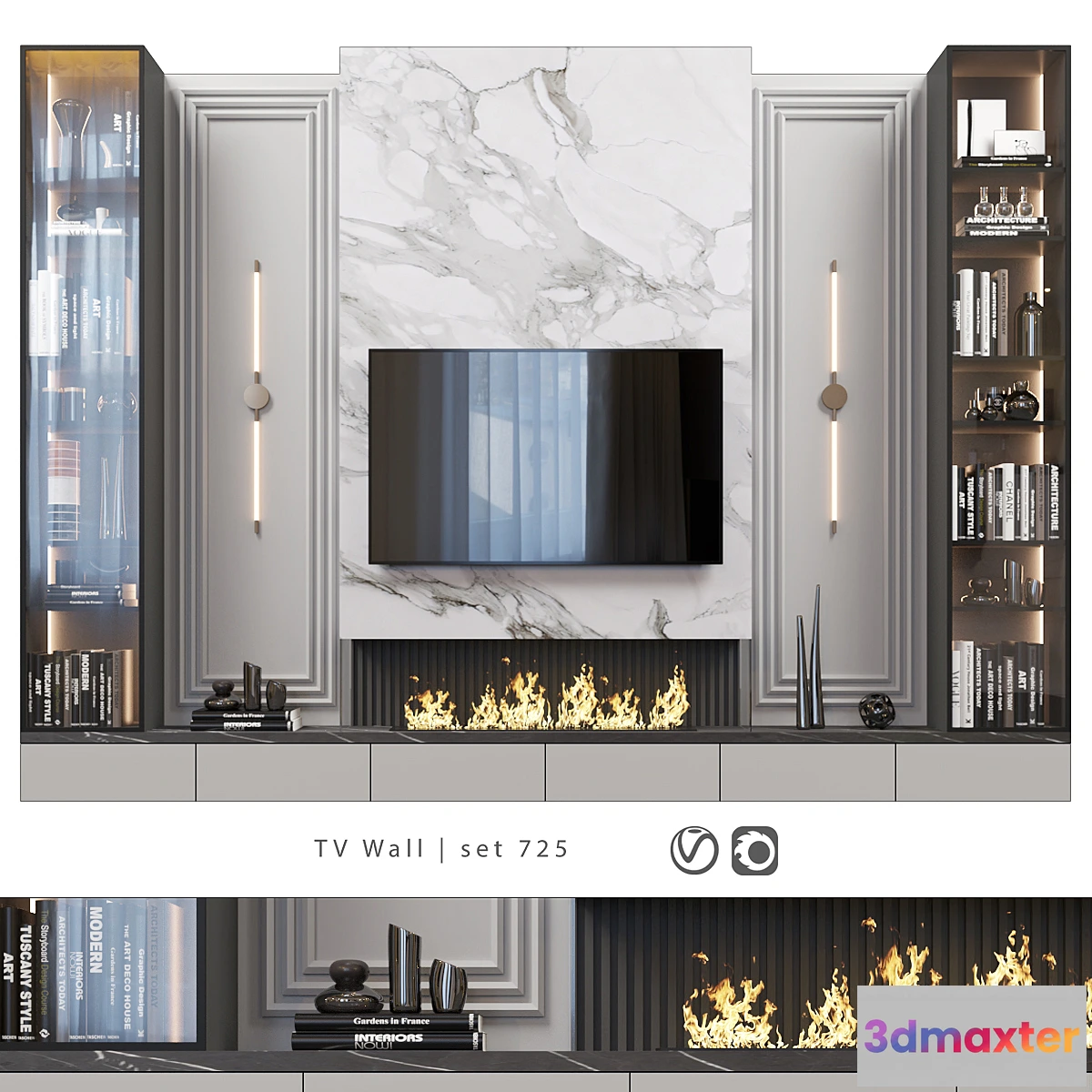 701106 - TV Wall  set 725