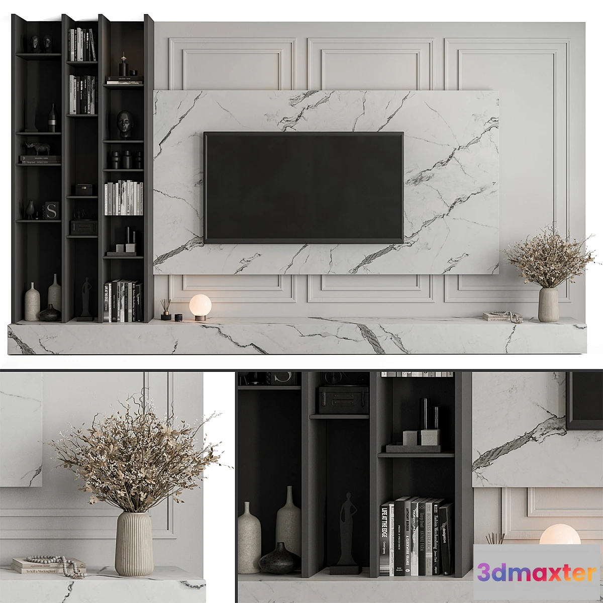 701122 - TV Wall Stone and Plaster - Set 58
