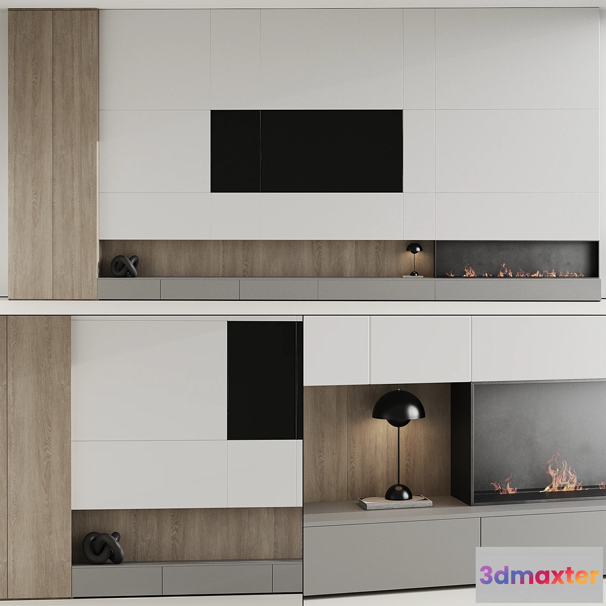 701136 - TV wall with fireplace 07