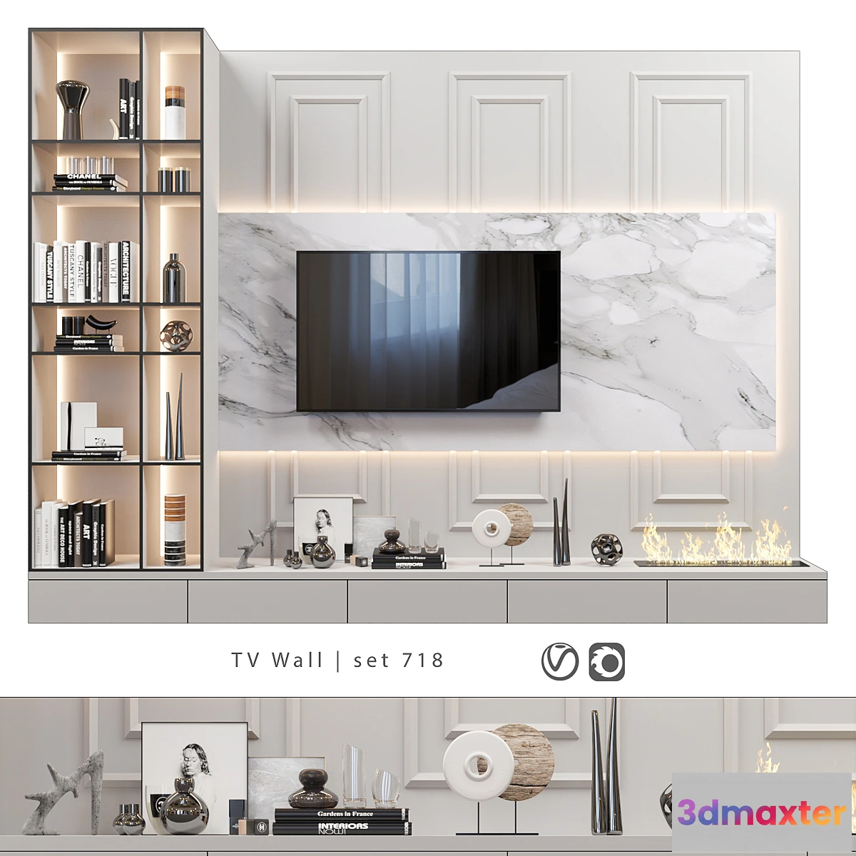 764069 - TV Wall  set 718 - No.2