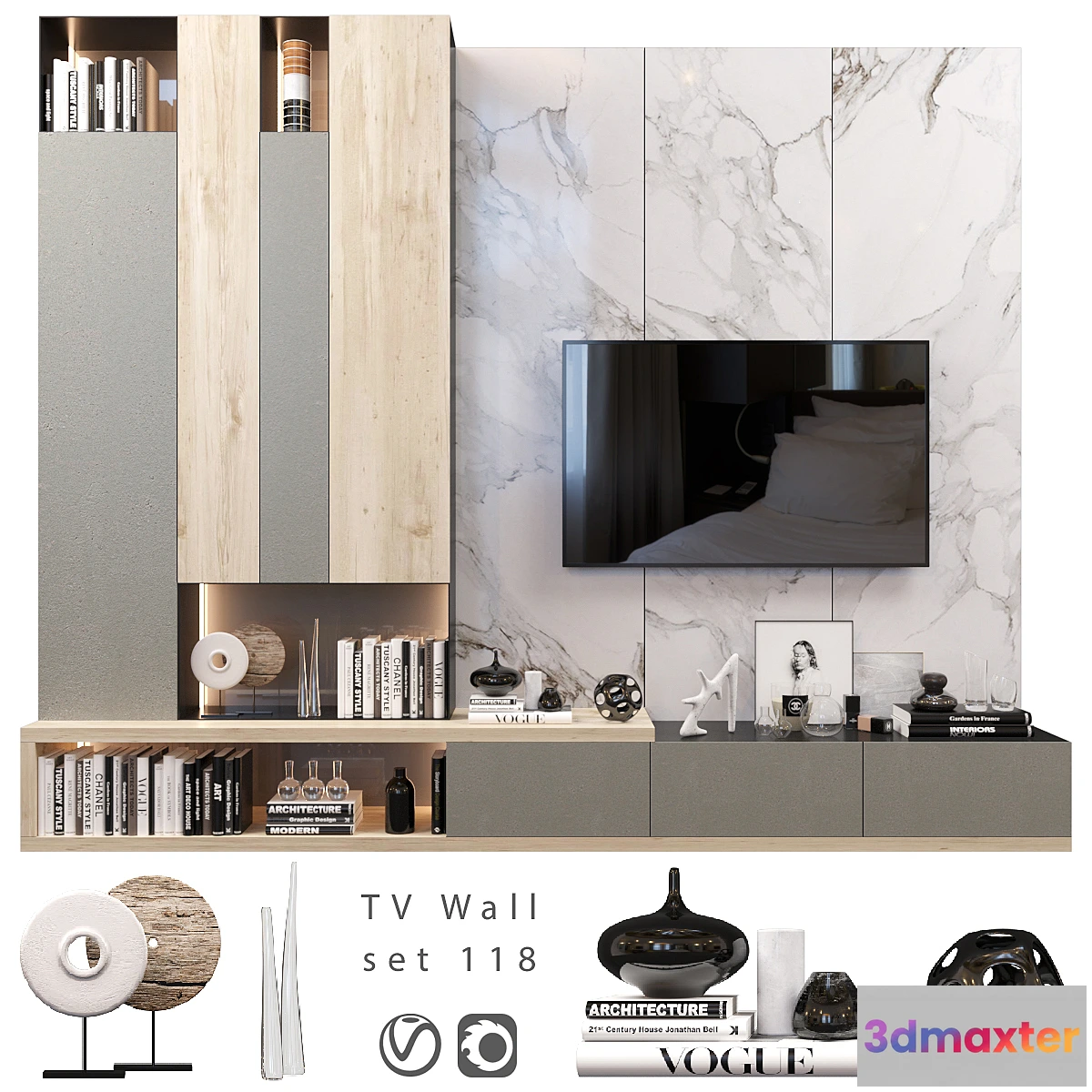 838190 - TV Wall  set 118 - No.3