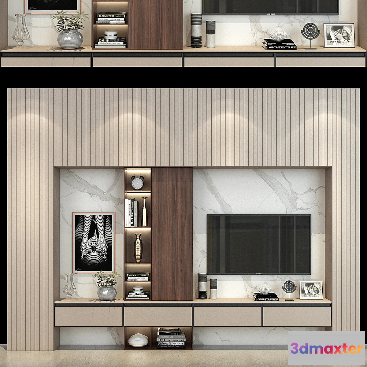 858279 - Modern TV Wall set190 - No.4