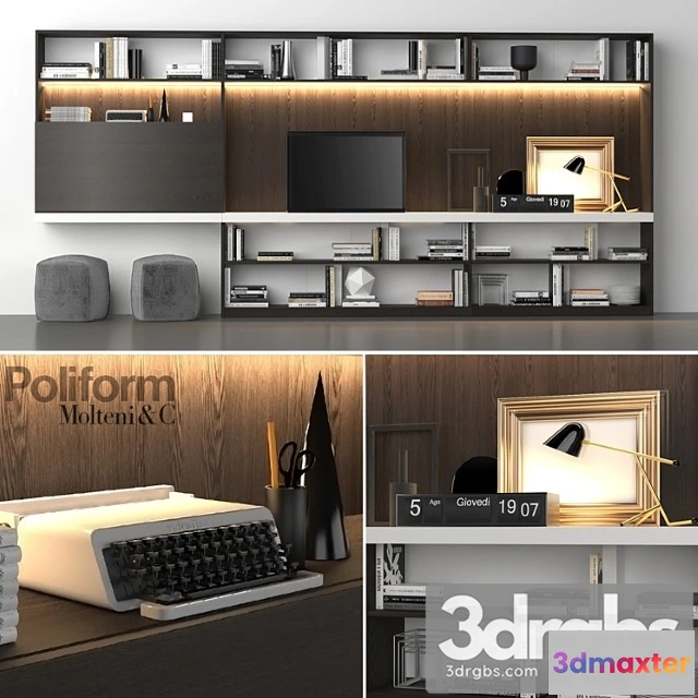 974934 - Poliform Storage Wall Molteni C