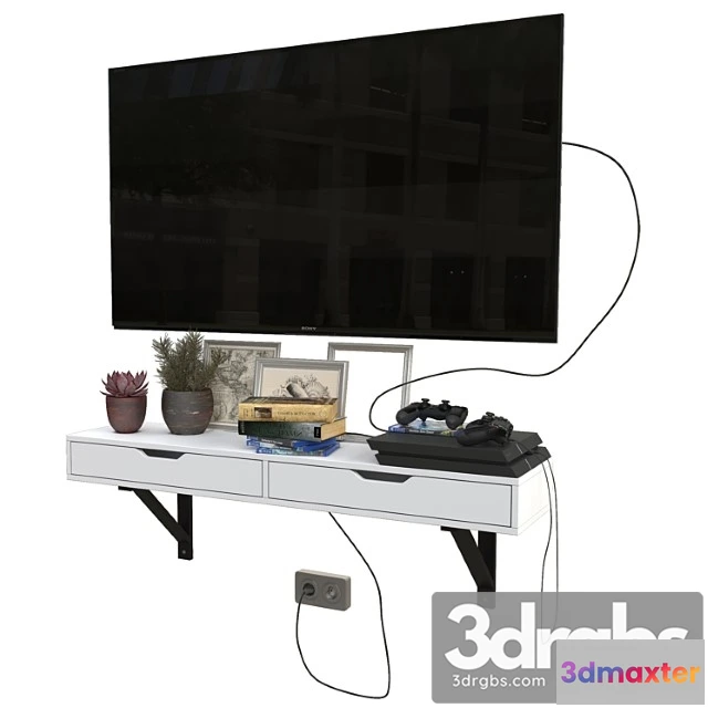 975172 - Tv set with playstation 4