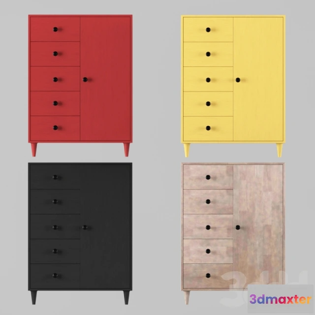 1094918 - wardrobe Charcoal Grey Armoire - 228475