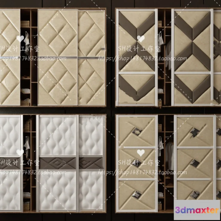 1137056 - Wardrobe Shoe - Clothes Cabinets - Wardropes - 3D Models - 0149