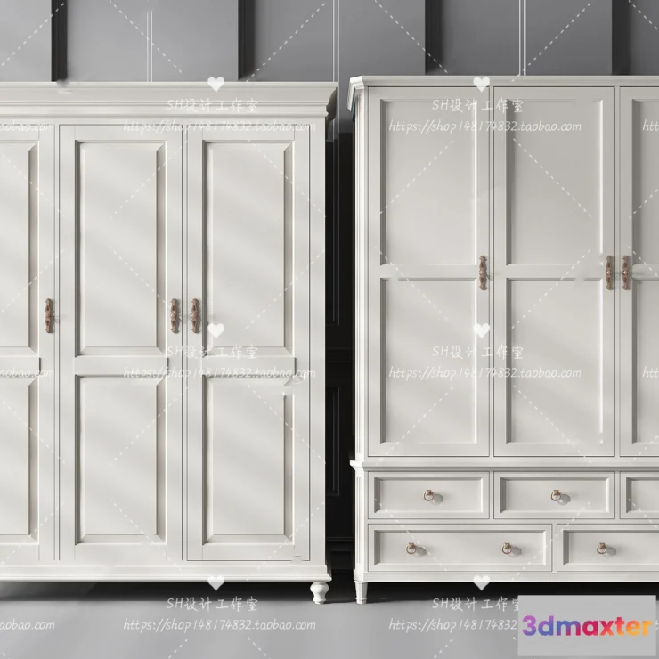 1137092 - Wardrobe Shoe - Clothes Cabinets - Wardropes - 3D Models - 0167