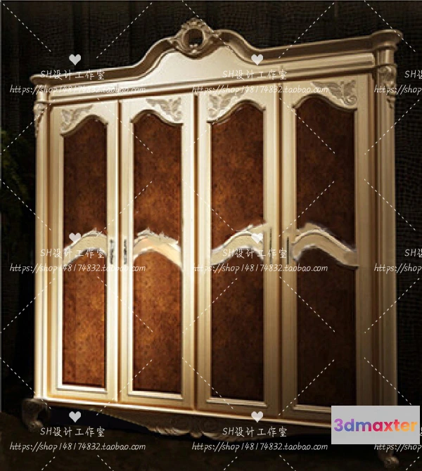 1137124 - Wardrobe Shoe - Clothes Cabinets - Wardropes - 3D Models - 0183