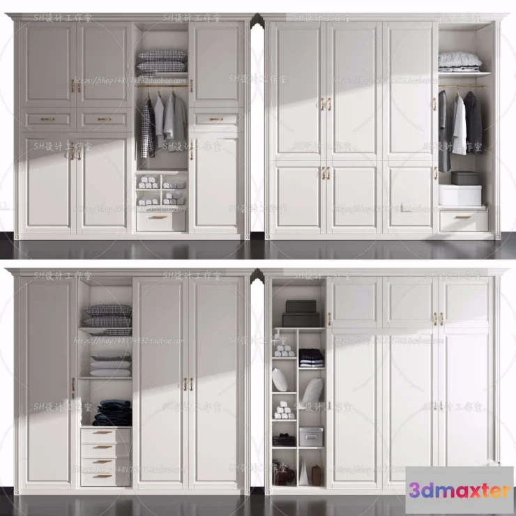 1137176 - Wardrobe Shoe - Clothes Cabinets - Wardropes - 3D Models - 0209