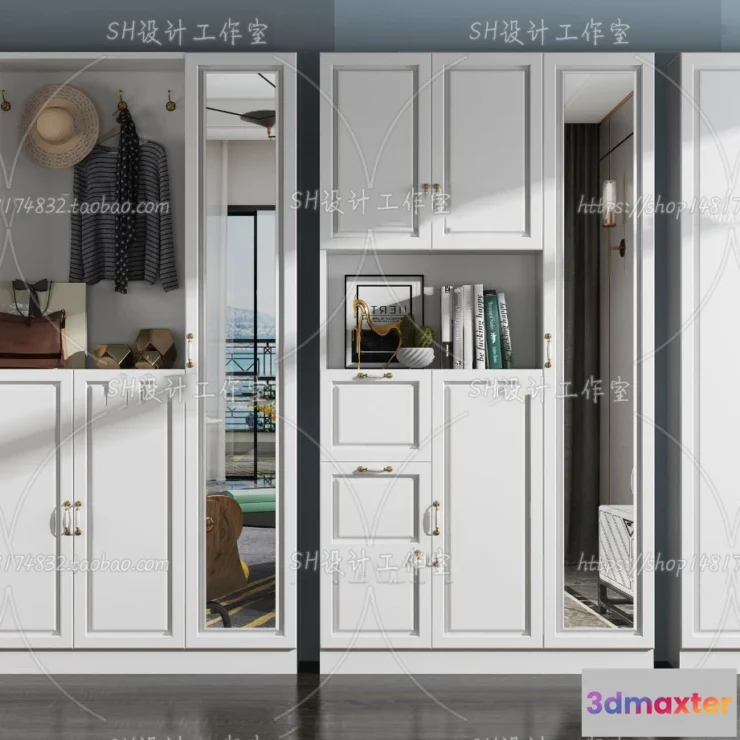 1137296 - Wardrobe Shoe - Clothes Cabinets - Wardropes - 3D Models - 0269