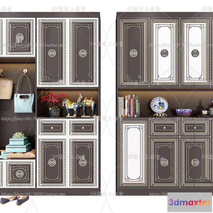 1137324 - Wardrobe Shoe - Clothes Cabinets - Wardropes - 3D Models - 0283