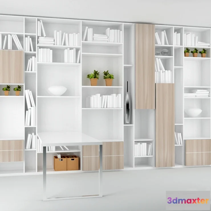 1269735 - bookcase 3D Max