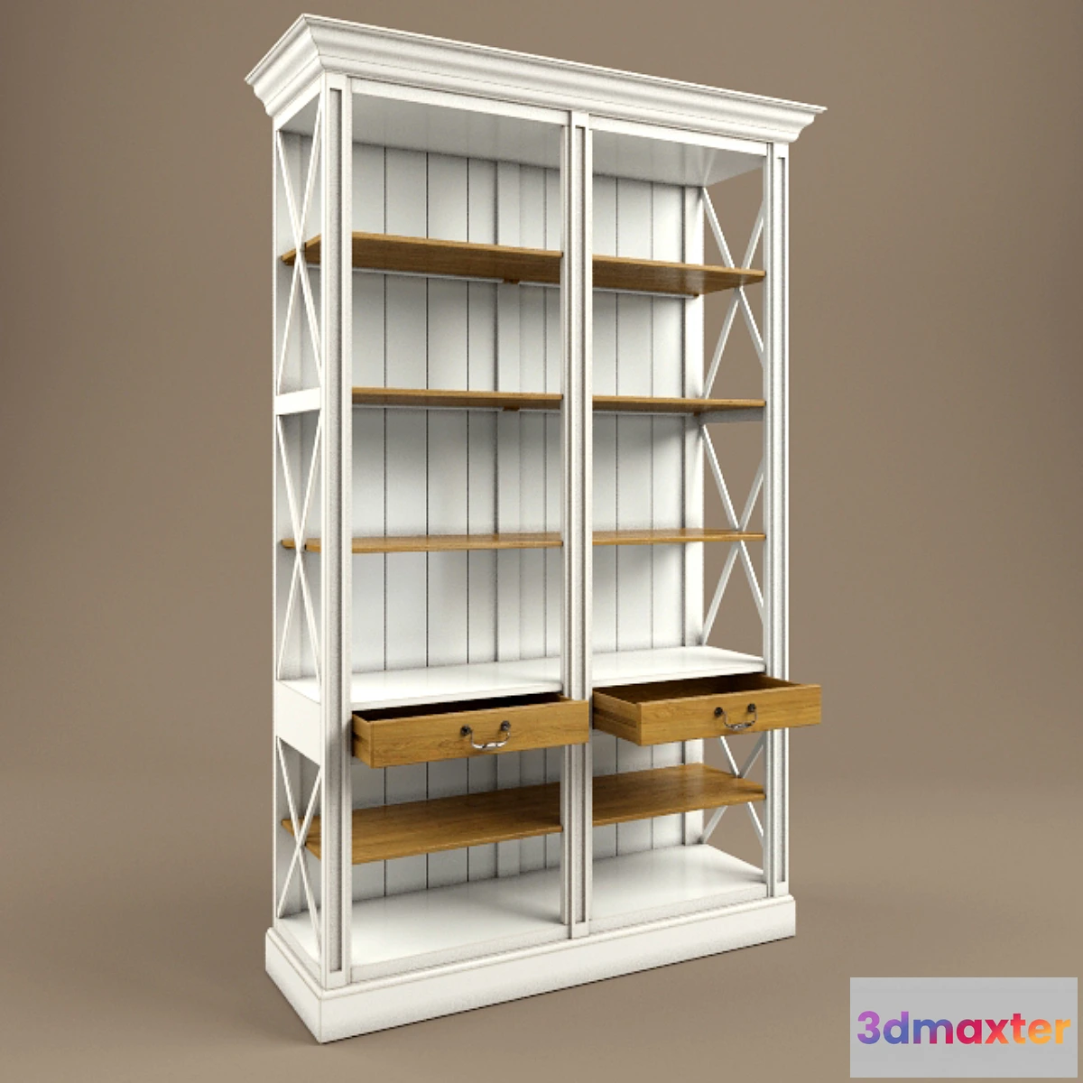 1272368 - bookcase Provence 3D Max