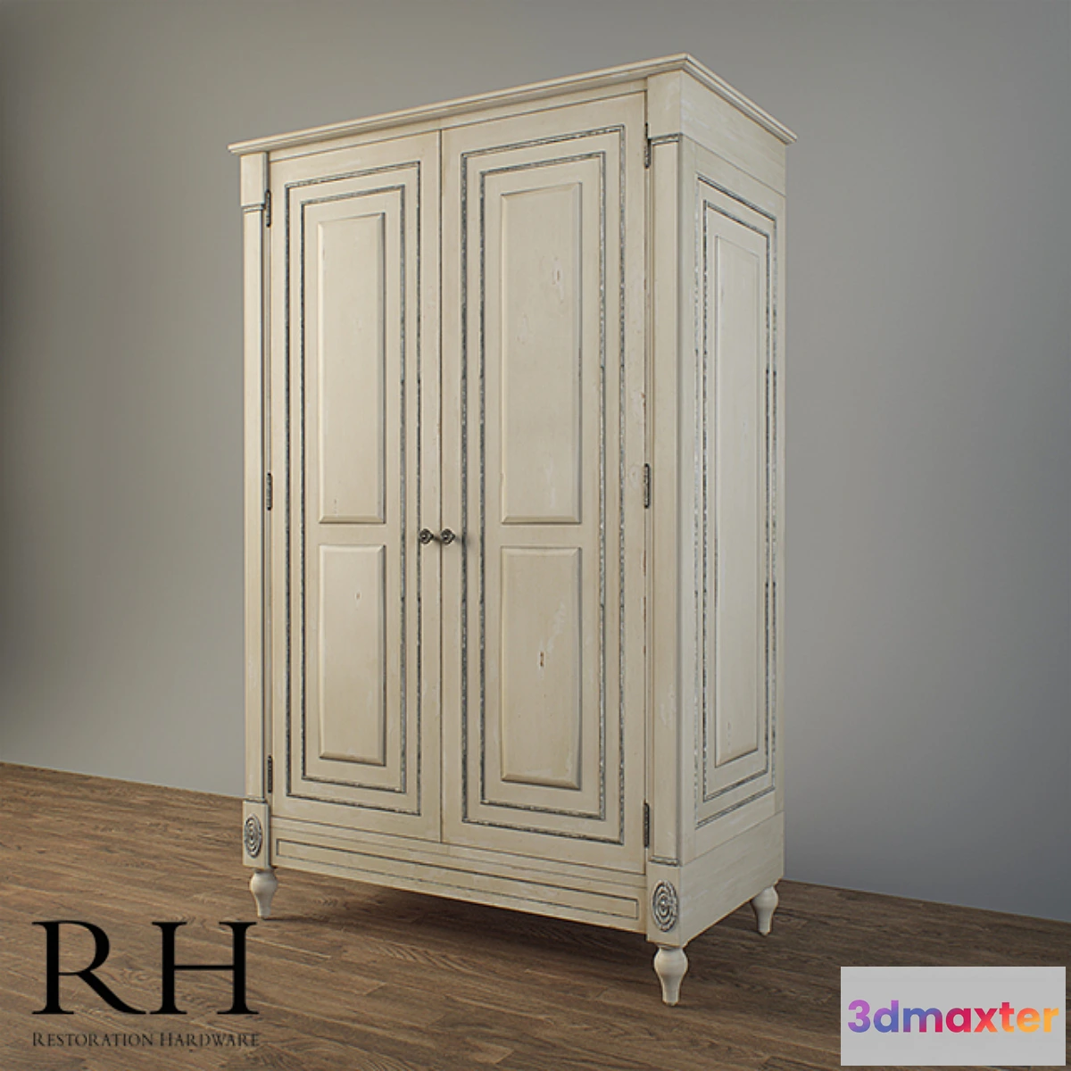 1273492 - Restoration Hardware - Jourdan Armoire 3D Max