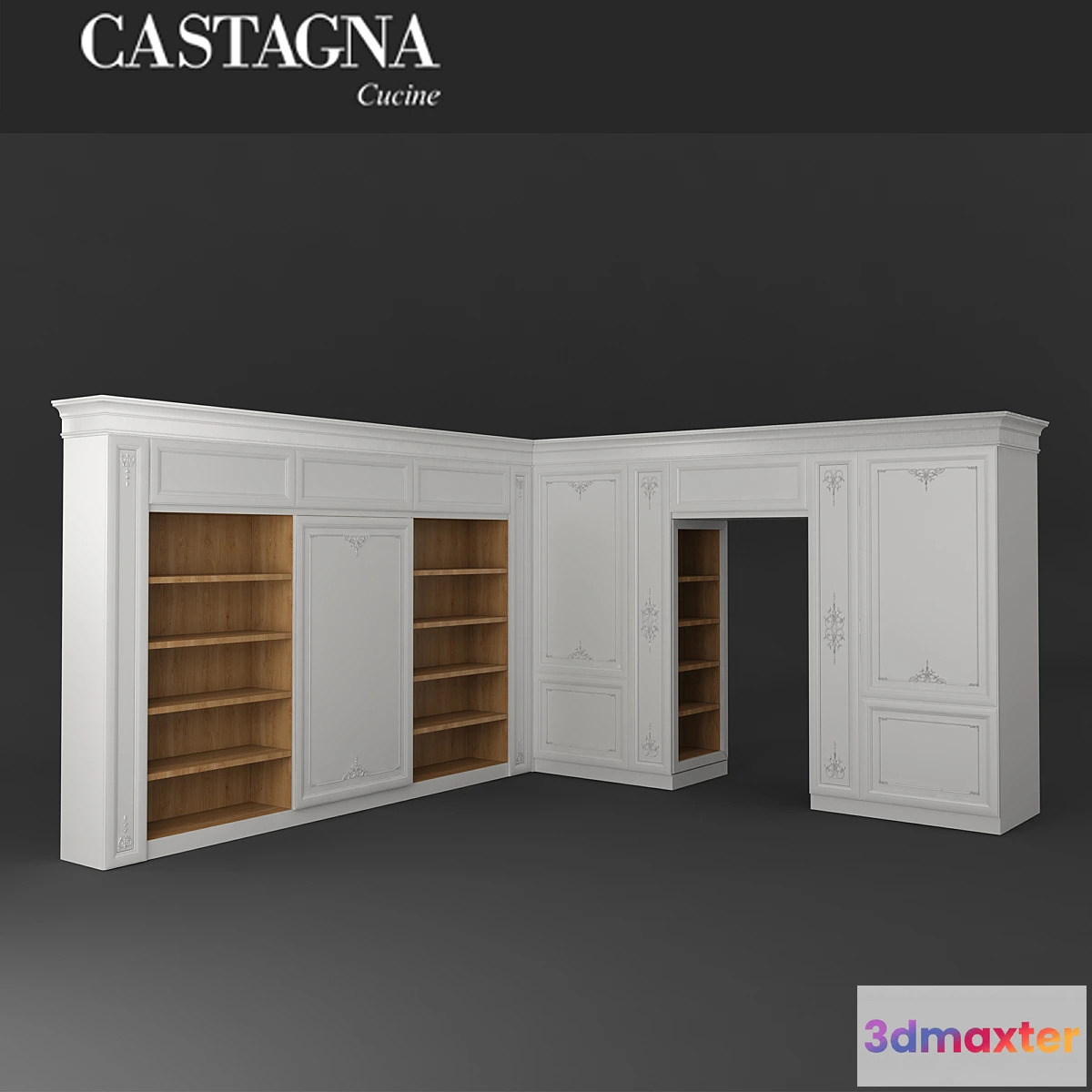 1281016 - Boiserie CASTAGNA Princess 3D Max