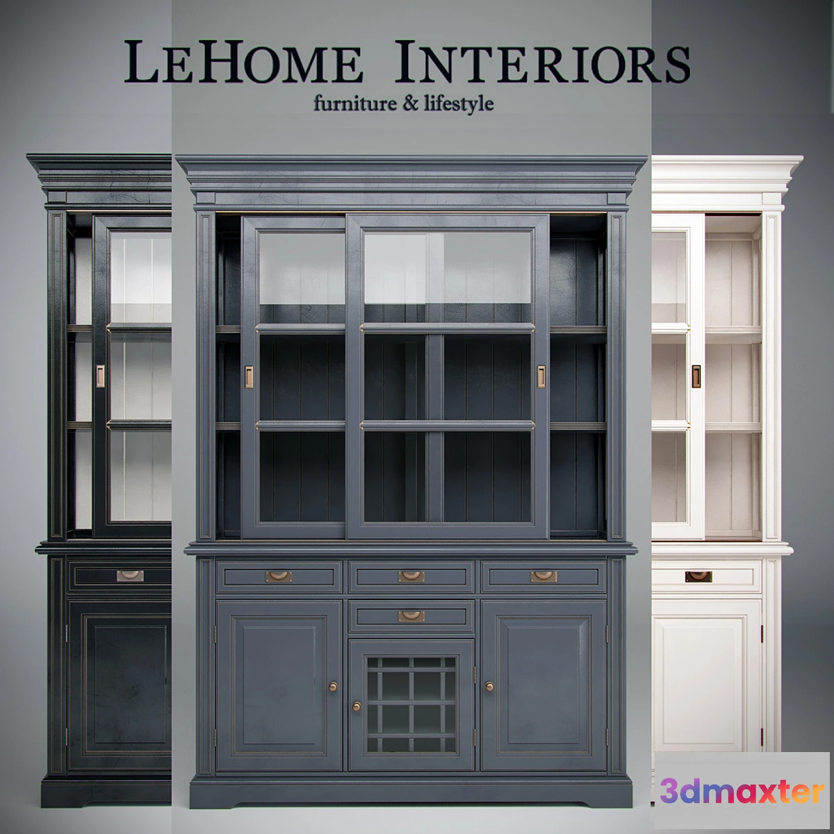 1285898 - LeHome Keywest Oak Cupboard 3D Max