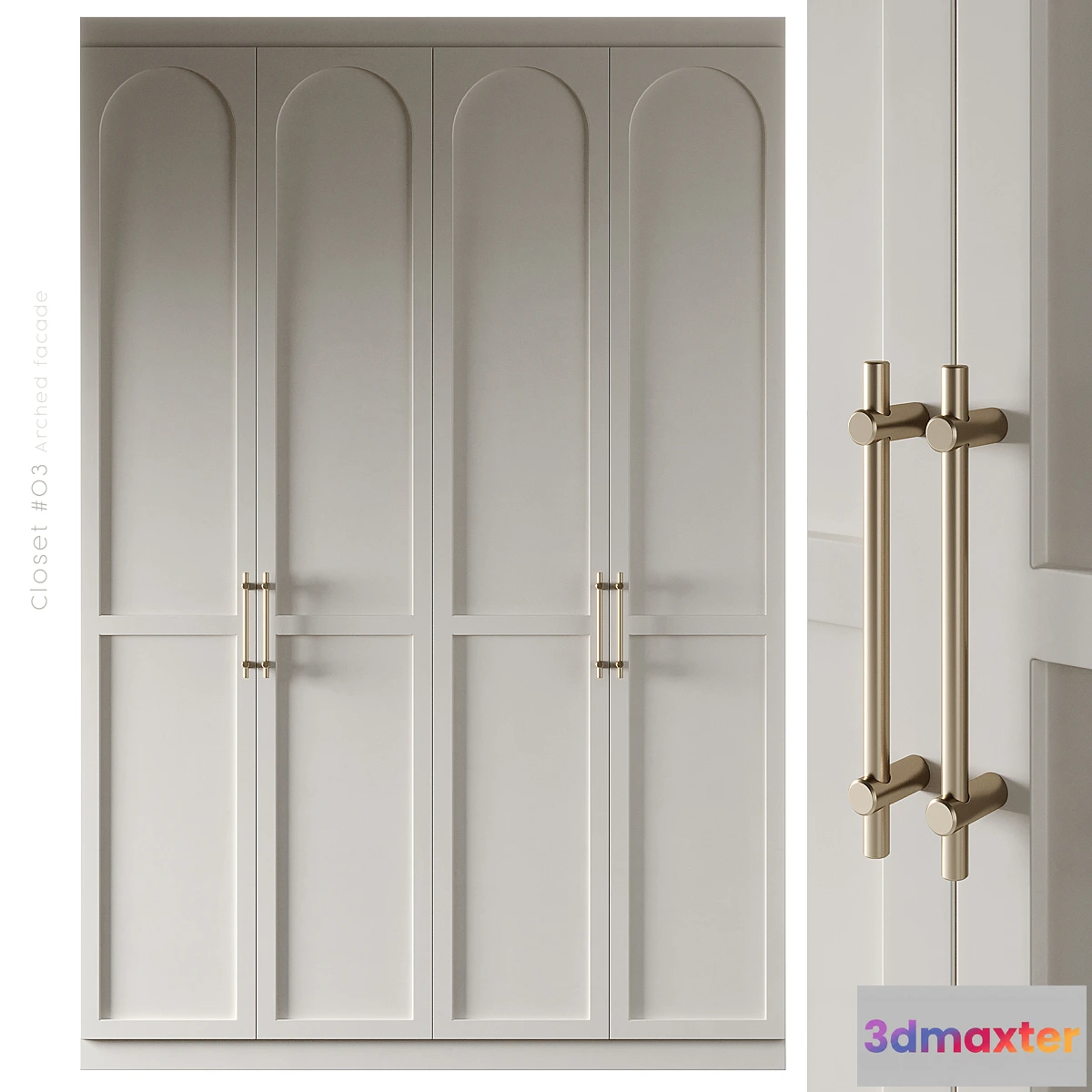 1302399 - Closet n03 - Arched facade 3D Max