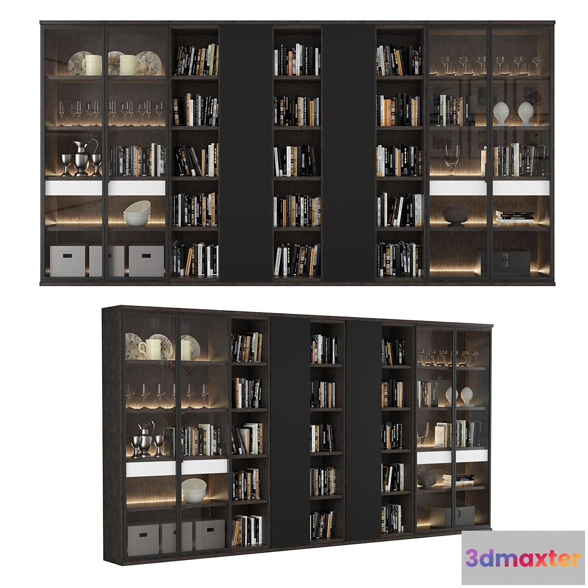 1307116 - Bookcase 08 3D Max