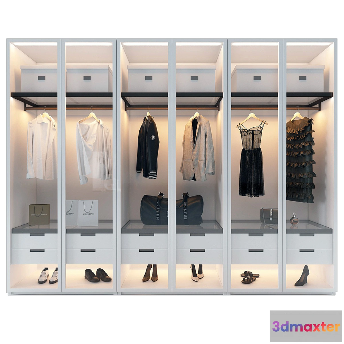 1307599 - Dressing room Poliform fitted_2 3D Max